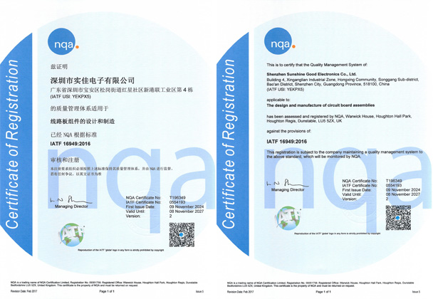 球王会官方网址通过IATF 16949:2016汽车行业质量管理体系认证